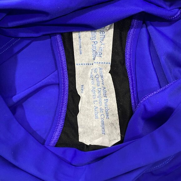 L.L.Bean Shaping swimwear swim skirt royal blue women’s 10R UPF 50+ modest NWT - Picture 8 of 10